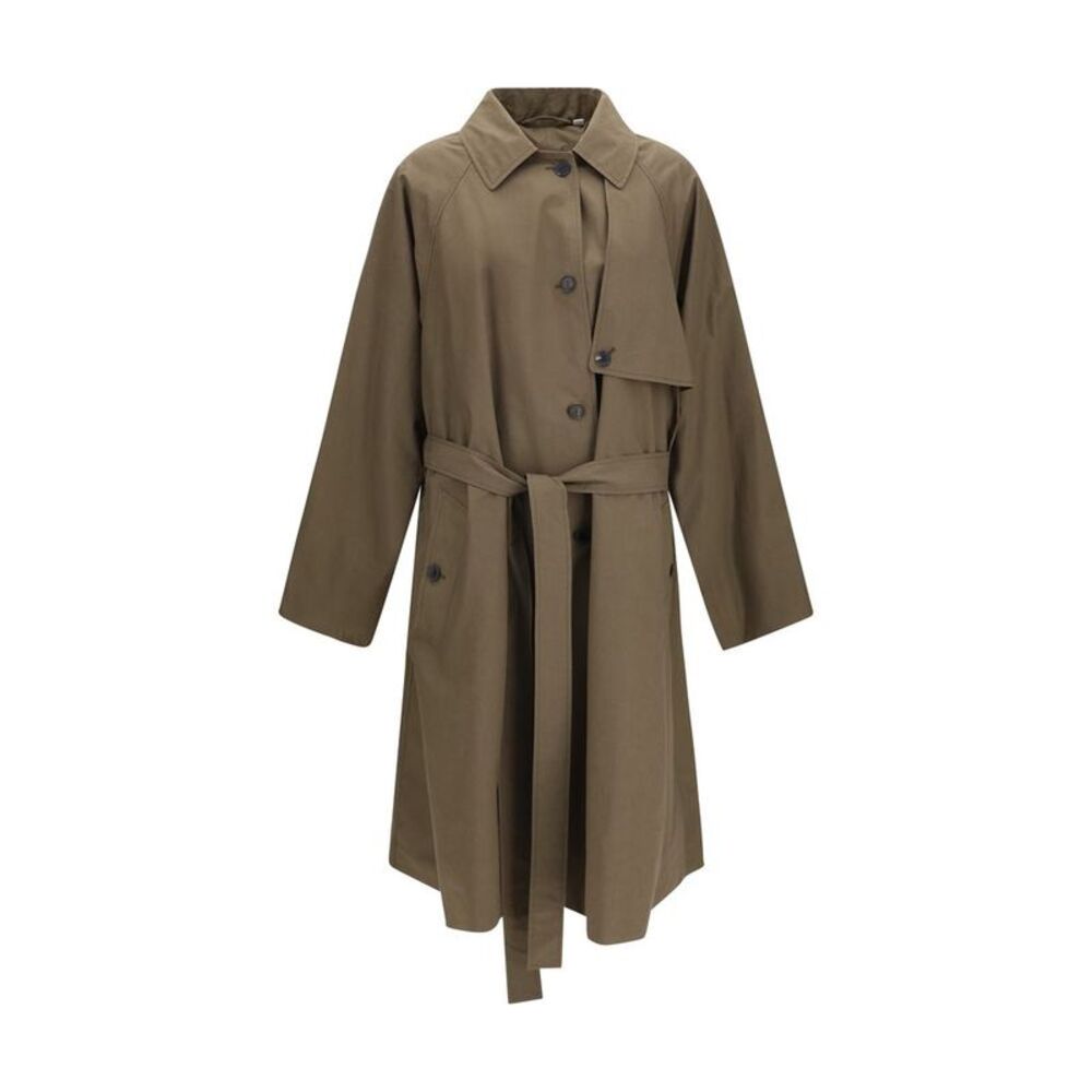Calvin Klein Bicolor Cotton Trench Women's Coat